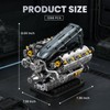 Reobrix V6 Mechanical Engine Model Building Kit for Adults, 1268