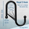 Blau Marité 10 x S-Shaped Hooks with Anti-Drop System. Length: