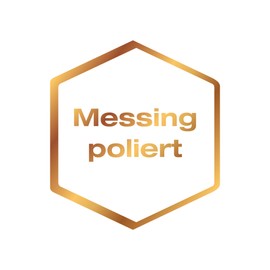 Gedotec Furniture Handle Square Door Knob Vintage Furniture Knob Shiny Brass for Cupboard Doors - Square | Knob 30 x 30 mm | Cupboard Knob Gold Look | Pack of 10 - Design Door Knob for Drawers with