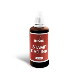 iMARK Premium Refill Ink for Self-Inking Stamps, Daters and Stamp Pads (2 oz, Brown)