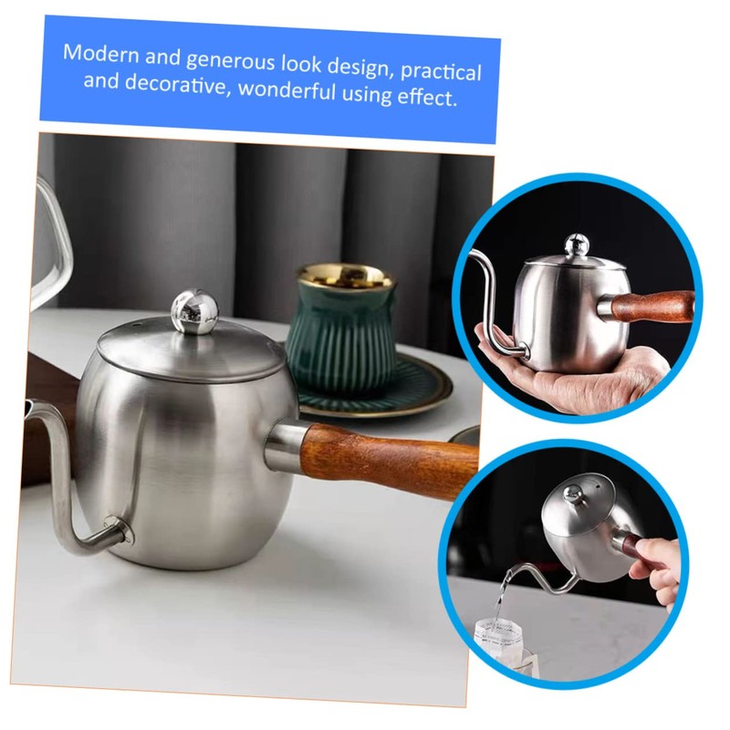 NOLITOY Coffee Kettle with Handle Gooseneck Pouring Design for Precise