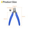 HARFINGTON 5" Flush Cut Pliers Small Precision Wire Cutter Side