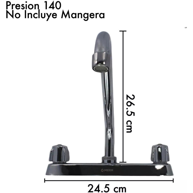 Cnx Mezcladora Para Fregadero Con Cuello Rígido