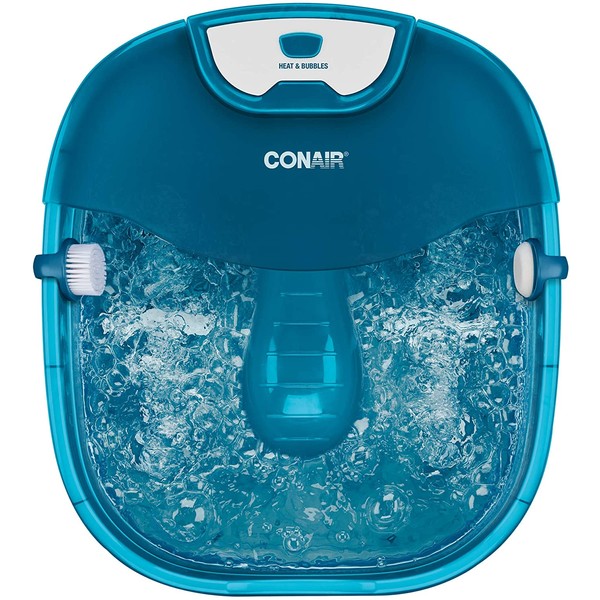 Conair Heat Sense Foot Pedicure Spa with Massaging Foot Rollers, Soothing Bubbles and Heat