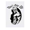 'Don't Give Up with Muscular Man' Temporary Tattoo - Water