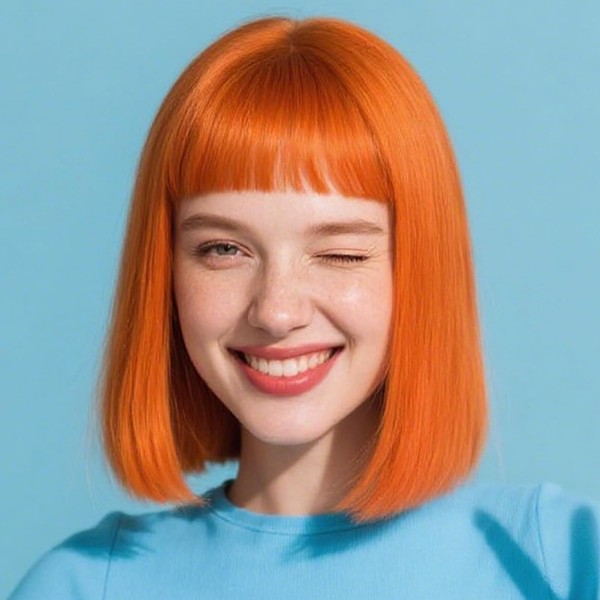 Short Bob Wig With Bangs - Short Straight Bob Bangs