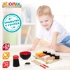 WOOMAX Sushi Food Wooden Food Toy Food Tray for Kids