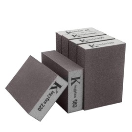 6 Pieces Sanding Block, Standard Sanding Blocks Washable and Reusable, Sand Sponges for Metal Wood and Wall(Grit 60/100/120/150/180/220 specification)