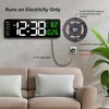 Zgrmbo 16-inch Digital Wall Clock with Remote Control, Large Display