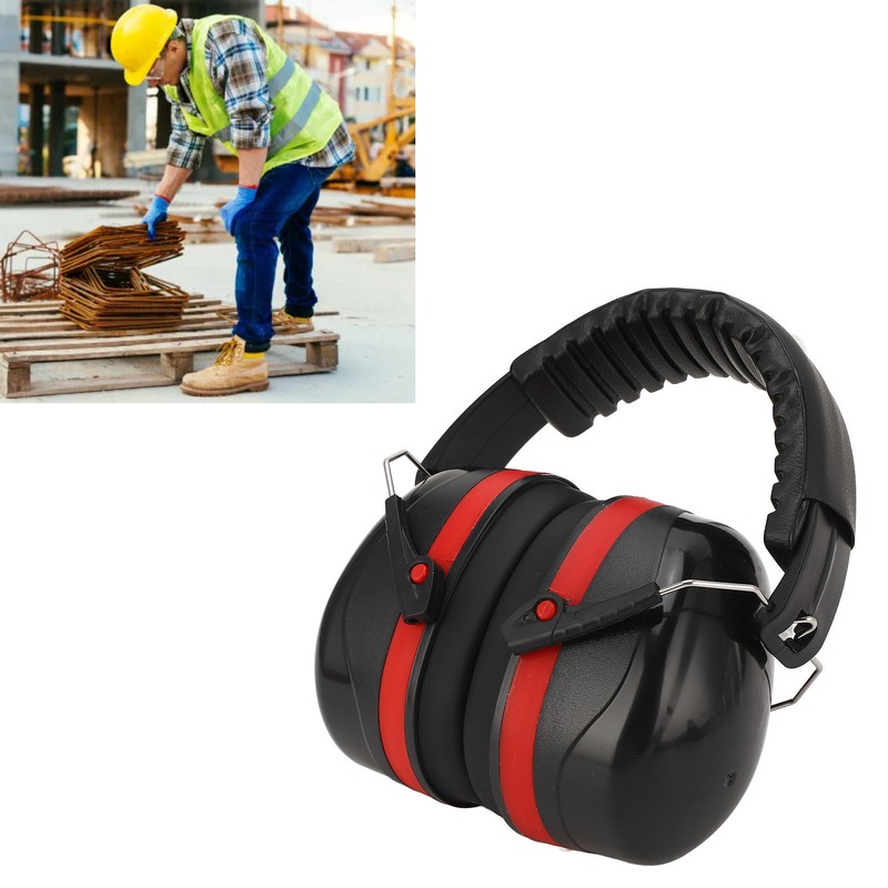 Industrial Earmuffs Noise Blocking Hearing Protection Size Adjustable Folding Ear