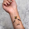 Azeeda 4 x 'Rockhopper-Pinguin' Temporäre Tattoos - Wasserfest, Hautfreundlich &