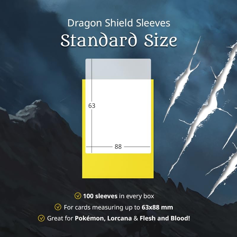 Dragon Shield AT-11056 Matte Sleeves, Standard Size, Forest Green, 100