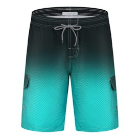 APTRO Men's Swimming Trunks, Long Swimming Shorts, Quick-Drying Board Shorts, Leisure Shorts with Inner Briefs