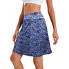 vbcdwa Womens Knee Length Skorts Skirts with Pockets Shorts High