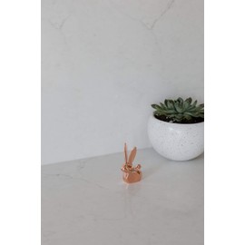 Umbra Anigram Bunny Ring Holder, Copper Plated Bunny Ring Holders for Jewelry/Ring Display, Copper