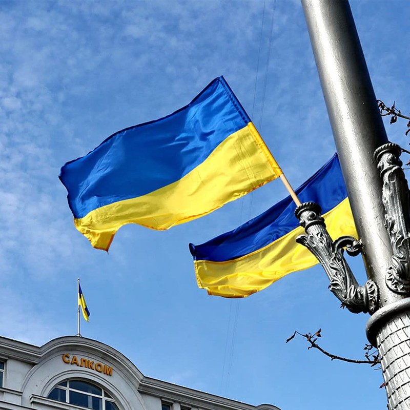 AISHITE Ukraine Flag 3x5 Ukraine Flag 150*90cm Outdoor Flag 3x5ft