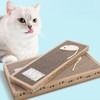Pack of 2 Large Cardboard Cat Scratching Boards with Catnip