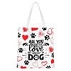 OIIJZzy Dog Tote Bag for Women, Dog Gift Bag, Printed