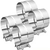 EVIL ENERGY 4.0'' Exhaust Clamp, Lap Joint Band Clamp Stainless