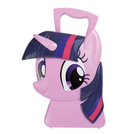 JAMARA 410099 Twilight Sparkle Suitcase, 6-Piece Play Set, Style Like a Princess, Sturdy and Handy Carry Case, Child-friendly My Little Pony Design, Pink