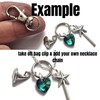 WONDERLAND themed charm bag clip keyring gift, Alice rabbit key
