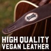 Levy's Leathers 2.5" Padded Vegan Leather and Hemp Guitar Straps;