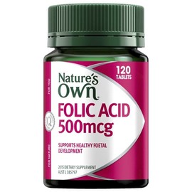 Nature's Own Buy Nature's Own Folic Acid 500mcg 120 Tablets Online