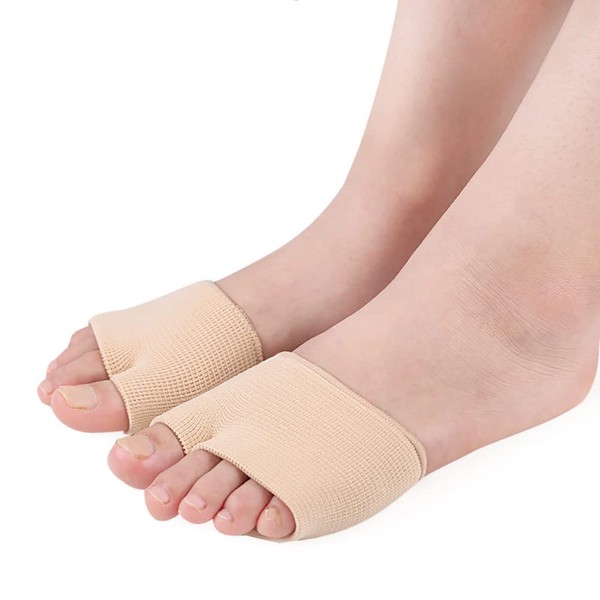 Gel Pads for Bunion Forefoot Metatarsal Hard Skin for Bunion Forefoot Mortons Neuroma Blisters Callus Support Metatarsalgia Pain Relief 1 Pcs Beige