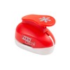 Large Red Snowflake Shaped Fixed Hole Punch