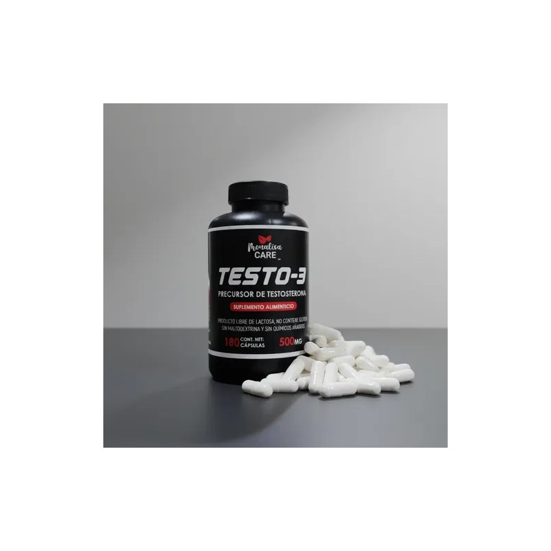Testo3 Monalisa Care Cápsulas Vitaminas Para Hombre 180 Cap