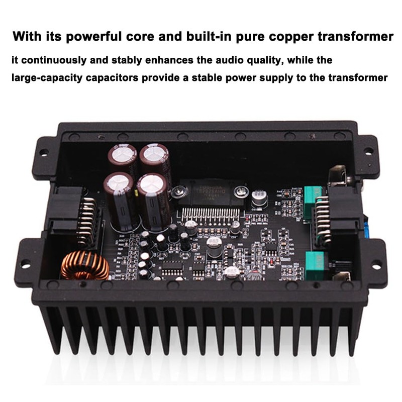 GoolRC 4-Channel Full-Range Amplifier, 80Wx4 Audio Modification Power Amplifier Digital