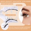 Magnetic Eyelashes, 2 Pairs Reusable Cat Eye False Eyelashes with