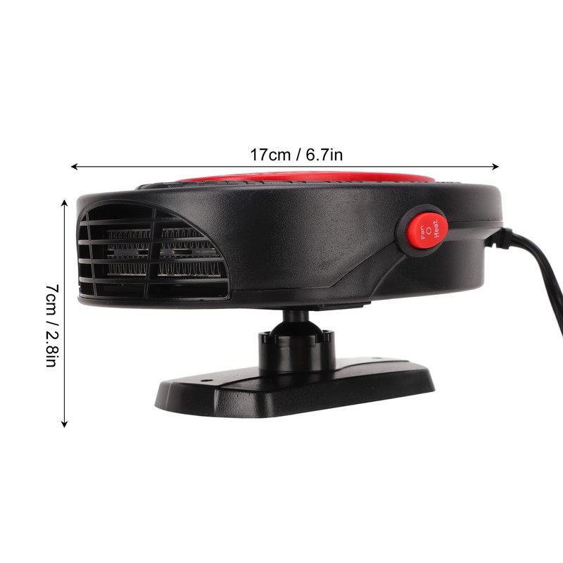 Car Heater 160-280W Portable Heating Cooling Modes 360 Degree Rotary