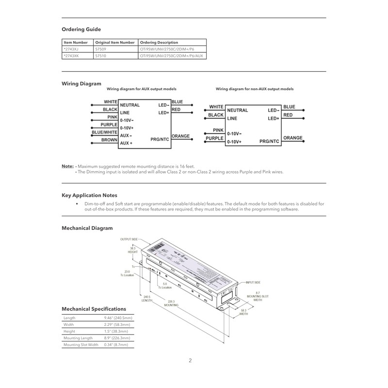 eldoLED OPTOTRONIC® OTi 95W Programmable LED Driver 57510 | 2743XK