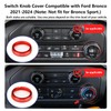 Auovo Air Conditioner Knob Cover for Ford Bronco Accessories 2021-2024