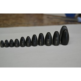 JIG SHACK TUNGSTEN WORM OR FLIPPING WEIGHTS 50 LARGE WEIGHTS! ALABAMA OWNED!