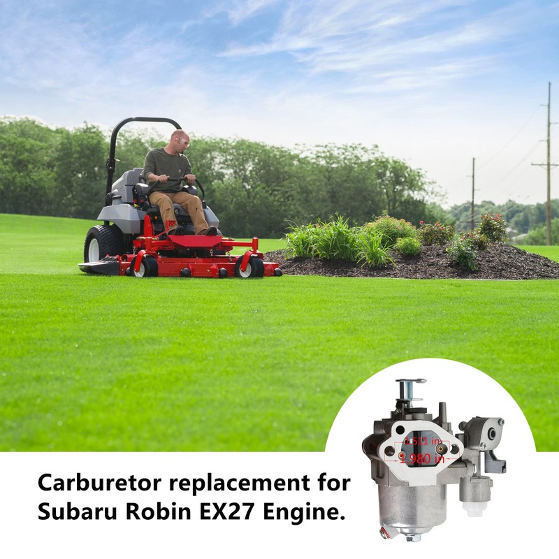 munirater Carburetor Kit Replacement for Subaru Robin EX27 Engine Lawnmower