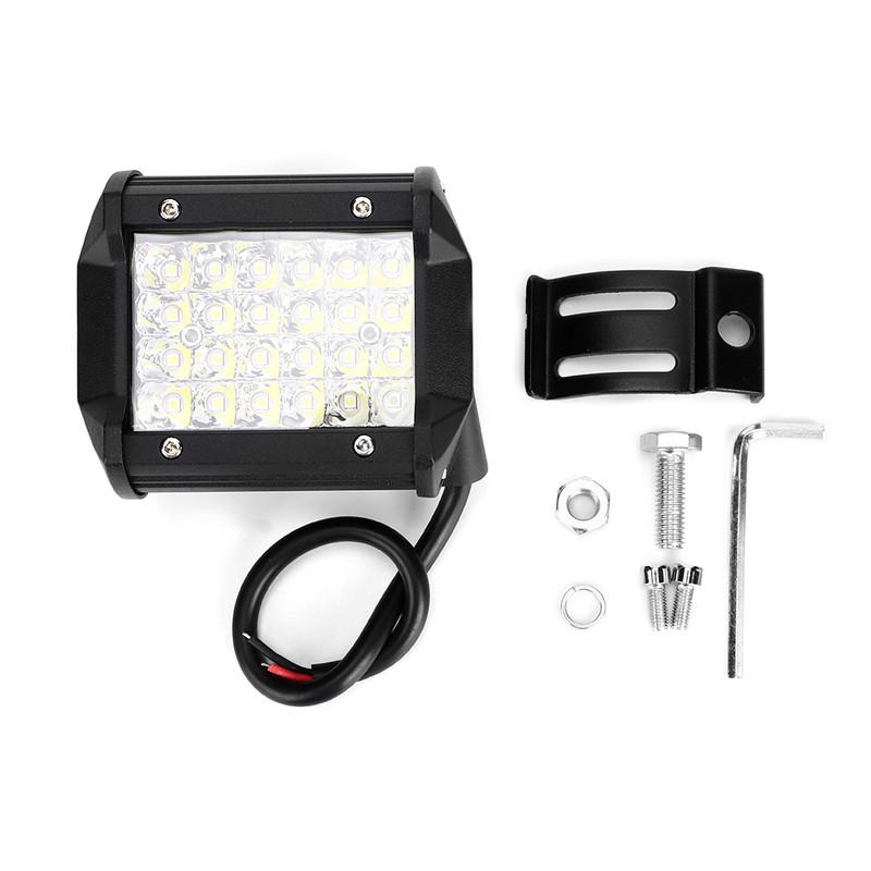 24LED 4 Row 72W LED Vehicle Work Light IP67 Waterproof