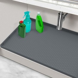 ¡Organiza tu hogar con MECHEER! Descubre la solución que Alfombrillas para debajo del fregadero: La estera debajo del fregadero de la cocina está diseñada para evitar.