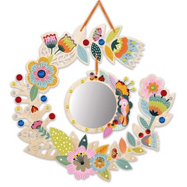 Janod - Wooden Jewellery Rack to Decorate - Les Ateliers Du Calme - Children’s Creative Leisure Kit - Encourages Fine Motor Skills and Creativity - Suitable for Ages 7 and Up, J07923, White