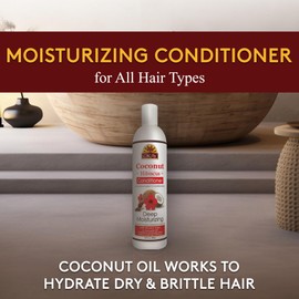 OKAY | Coconut Hibiscus Conditioner | For All Hair Types & Textures | Restore - Hydrate - Strengthen | With Almond, Argan & Avocado Oil | Free of Paraben, Silicone, Sulfate | 12. oz