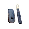 HIBEYO Smart Car Key Case Fits Mercedes Leather Protective Remote