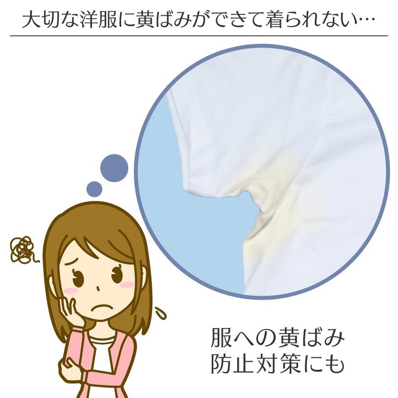 Iris Ohyama Sweat Pats, 40 Sheets, 20 Pieces, White