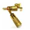 JBC 2pc Screw On Speaker Cable Wire Connector Banana Plug