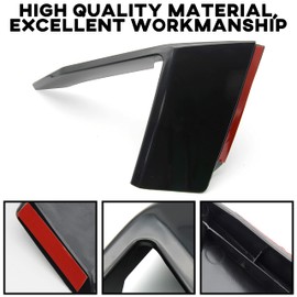 KEWISAUTO Front Bumper Cover Pocket Accents for Ford Mustang 2018-2023, Fog Lamp Vent Canard Strip Eyelid Trim Eyebrow Decoration for Ford Mustang 2018-2023 Accessories
