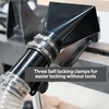 BMWOOD Deluxe Variable Height Dust Extraction Hood with Flexible Rubber