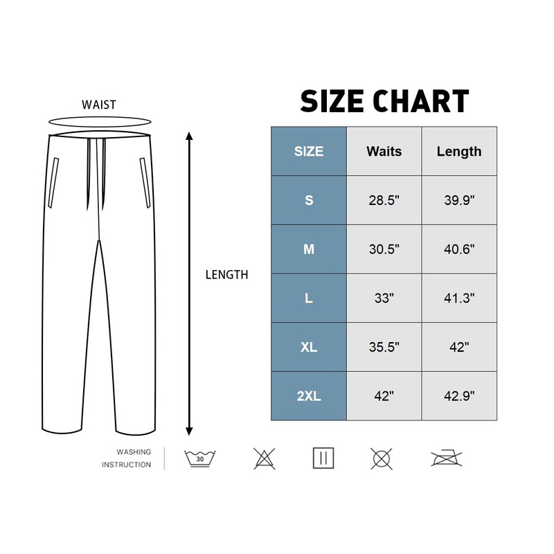 Mens Tear Away Pants Cotton 2 Side Zippers Snaps Post
