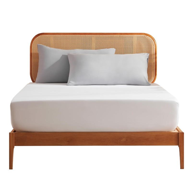 Sonive Fitted Sheet 140 x 200 cm, Breathable Bed Sheet