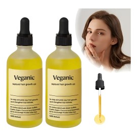 Aceite Romero Vegano 2pcs Crecimiento Cabello Veganic Hair