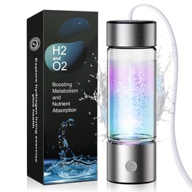4.0 Upgrade Hydrogen Water Bottle & Double Hydrogen Content 【NO.1-100% Odorless】【SGS Certification - 5000PPB】 Hydrogen Water Bottle - 2025 SPE PEM Technique, Applicable to Various Water 2